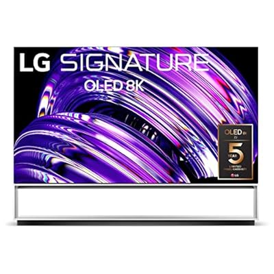LG Signature 88-Inch Class OLED Z2 Series Alexa Built-in 8K Smart TV, 120Hz Refresh Rate, AI-Powered , Dolby Vision IQ and Dolby Atmos, WiSA Ready, Cloud Gaming (OLED88Z2PUA, 2022)