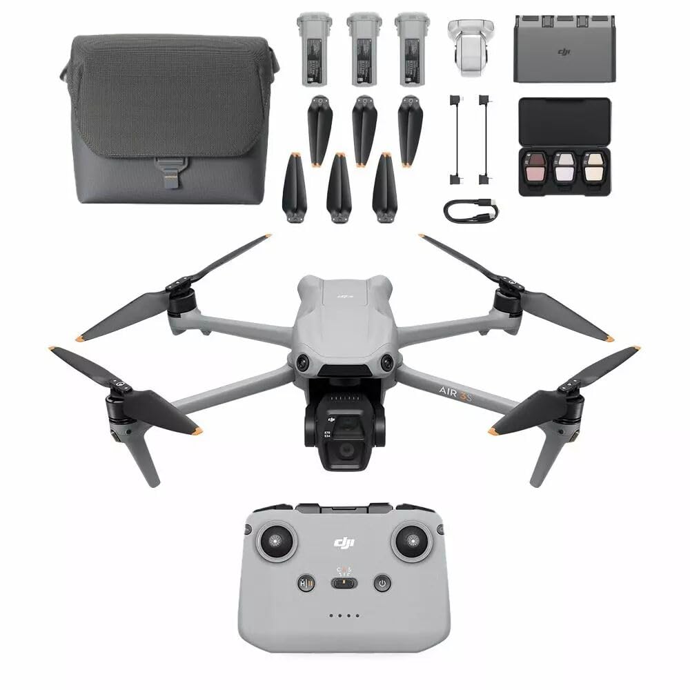 パソコン Drone Dji Air 3 Fly More Combo DJI Air 3S Fly More Combo (RC-N3), Drone with 1