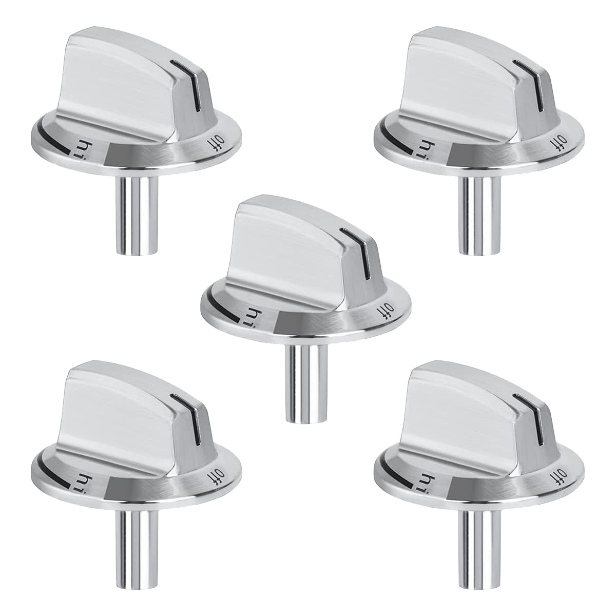 Cosmin 5 Packs Upgrade 5304525746 Range Oven Knobs Gas Stove Long Stem Stove Knobs Replacements Compatible Stove Range Oven Knobs