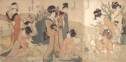 Poster Kitagawa Utamaro impression sur toile de style moderne pour décoration du salon 60x90cm