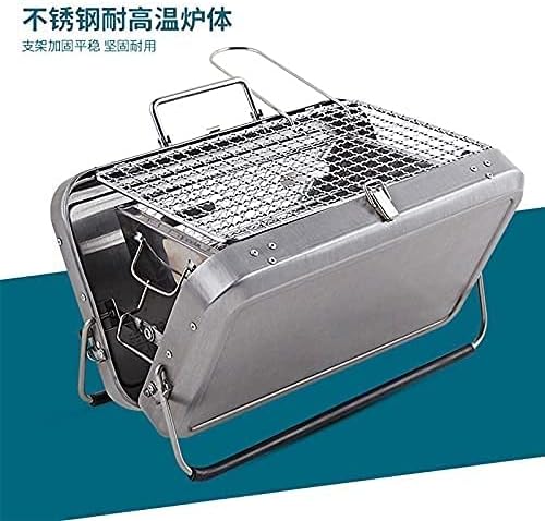 Grill Burners Outdoor Charcoal Grill Portable Camping Grill Stainless Steel Backpacking Stove for Camping Picnic BBQ Hiking