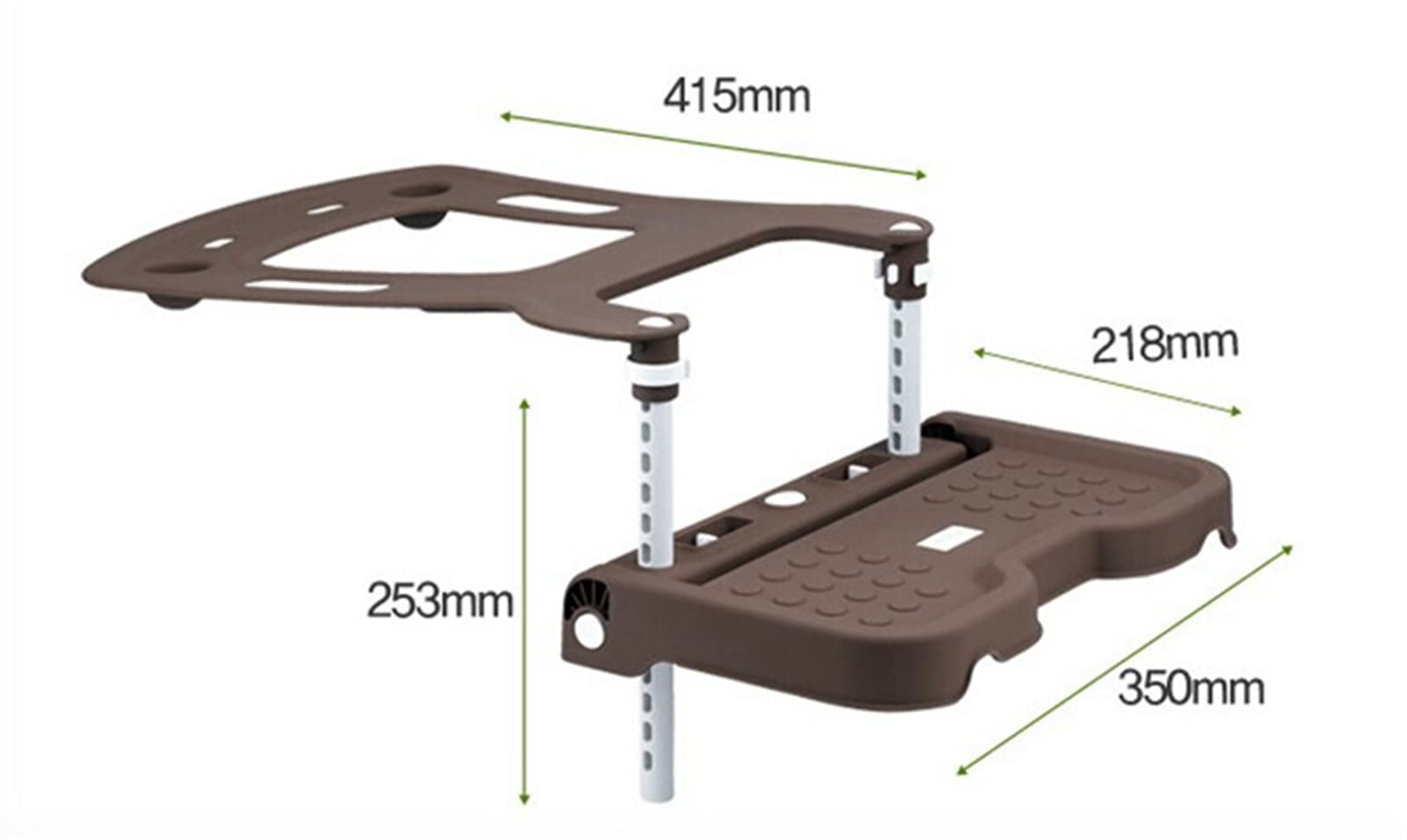 Repose-Pieds pour Enfants ou Tout-Petits compatibles avec siège Auto, Hauteur Ajustable, Accessoires de siège Auto Pliable pour Enfants,Noir