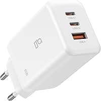 Geonav Carregador Universal SuperPower GaN Duo, 65W, saídas 2 USB-C e 11 USB-A, CH65PDQC2WT-Branco