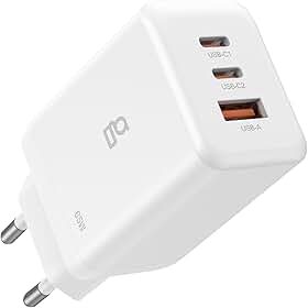 Geonav Carregador Universal SuperPower GaN Duo, 65W, saídas 2 USB-C e 11 USB-A, CH65PDQC2WT-Branco