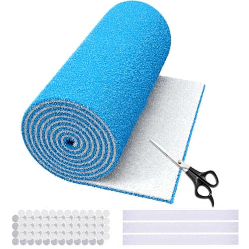 Image of 16 x 120 inch Air Vent Filters, Cut-to-Size MERV 8 Filter Material, Triple Layer HVAC Furnace Vent Filters for Home, Floor, Ceiling, Grilles - Includes 48PCS Adhesive Hook Tape.
