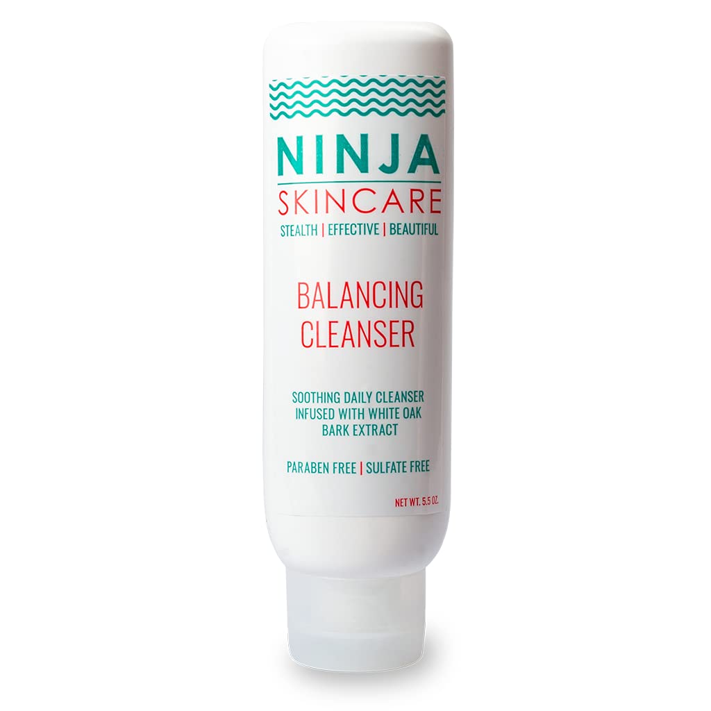 Ninja Balancing Cleanser – White Oak Bark Extract, Sulfate & Paraben Free, pH Restoring, Non-Irritating, 5.5 OZ