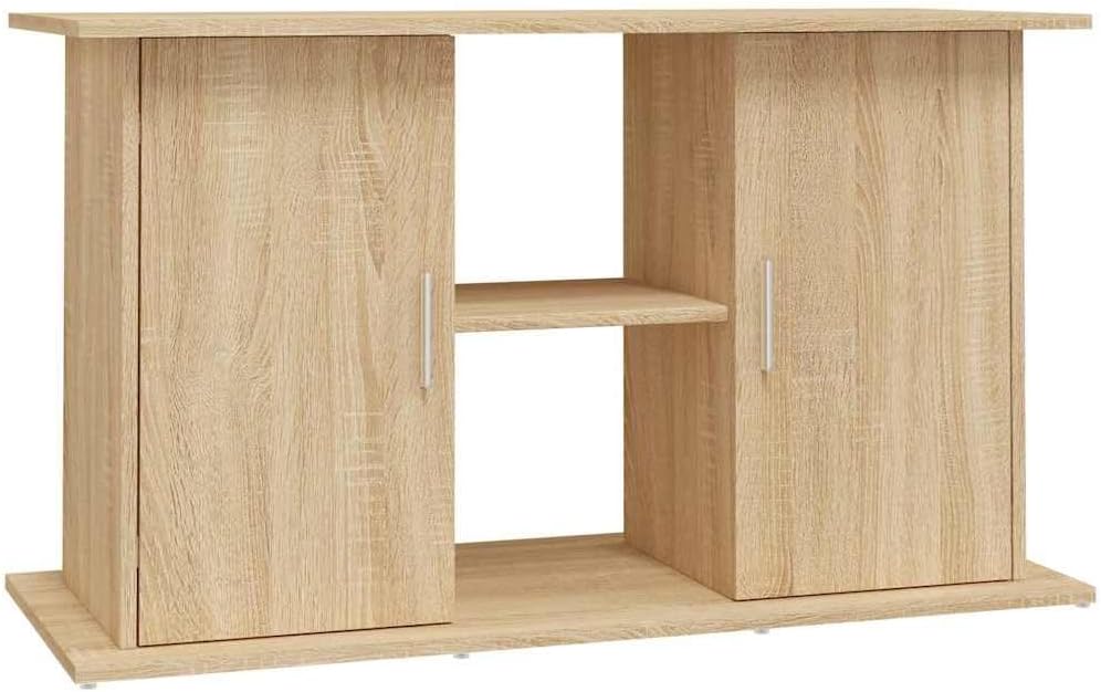vidaXL Aquarium Stand Sonoma Oak Engineered Wood 39.8 x 16.1 x 22.8 in