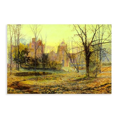 Grimshaw Evening Knostrop Old Hall toile murale moderne contre mur vide chambre
