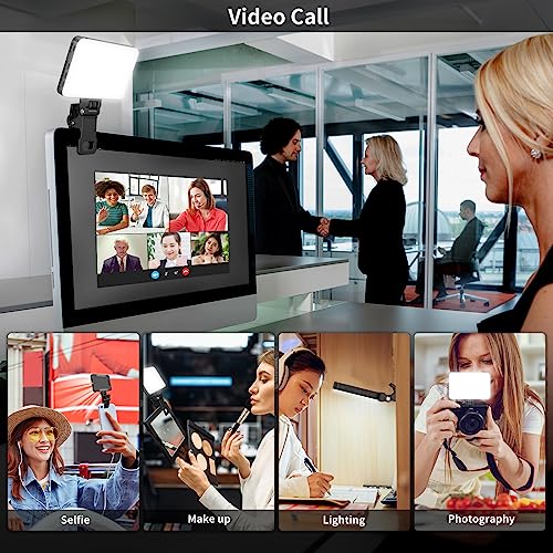 Luz de selfie para móvil y maquillaje Newmowa con pinza para videollamadas en el portátil 4