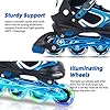 MammyGol Adjustable Inline Skates for Kids Boys Girls Youth Beginner with Light up Wheels Ages 4-16 #3