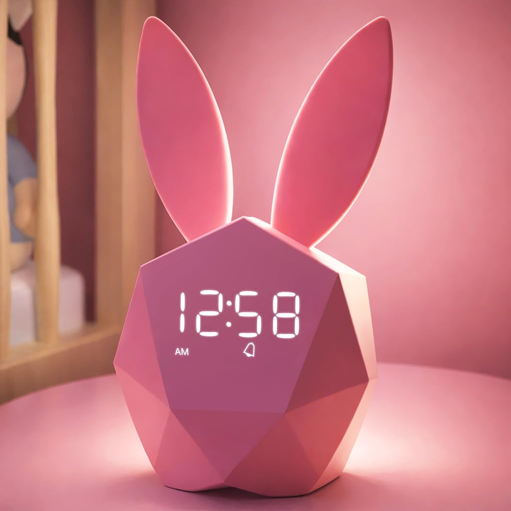 MASHI Bunny Kids Alarm Clock