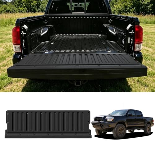 Image of LASFIT Tailgate Mat for Toyota Tacoma 2005-2015 (Not Fit Drop-in Liners) | All Weather Truck Tailgate Liner for Tacoma TPE Tailgate Protector Liner Tacoma 2005-2015 Accessories Black