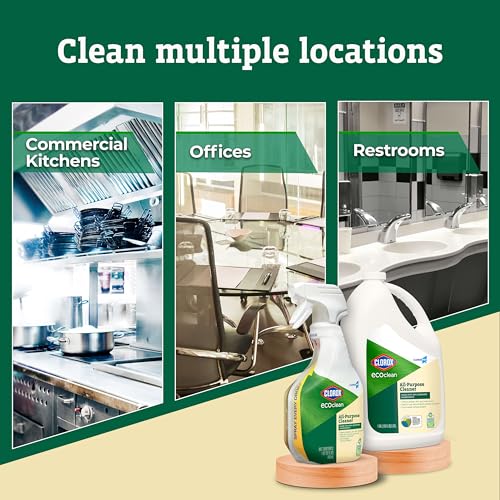 Image of CLOROX CloroxPro EcoClean All-Purpose Cleaner Spray Bottle, 32 Fluid Ounces (Pack of 2)