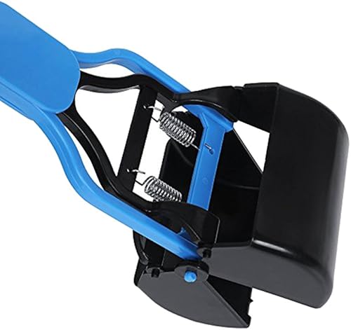 Miniatura 3 de POPETPOP Recogedor portátil portátil de excrementos de perro para perros y gatos, pala de plástico con borde de diente de sierra, recogedor de