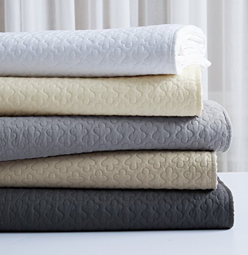 Colcha blanca King size reversible para cama de matrimonio grande de verano 5