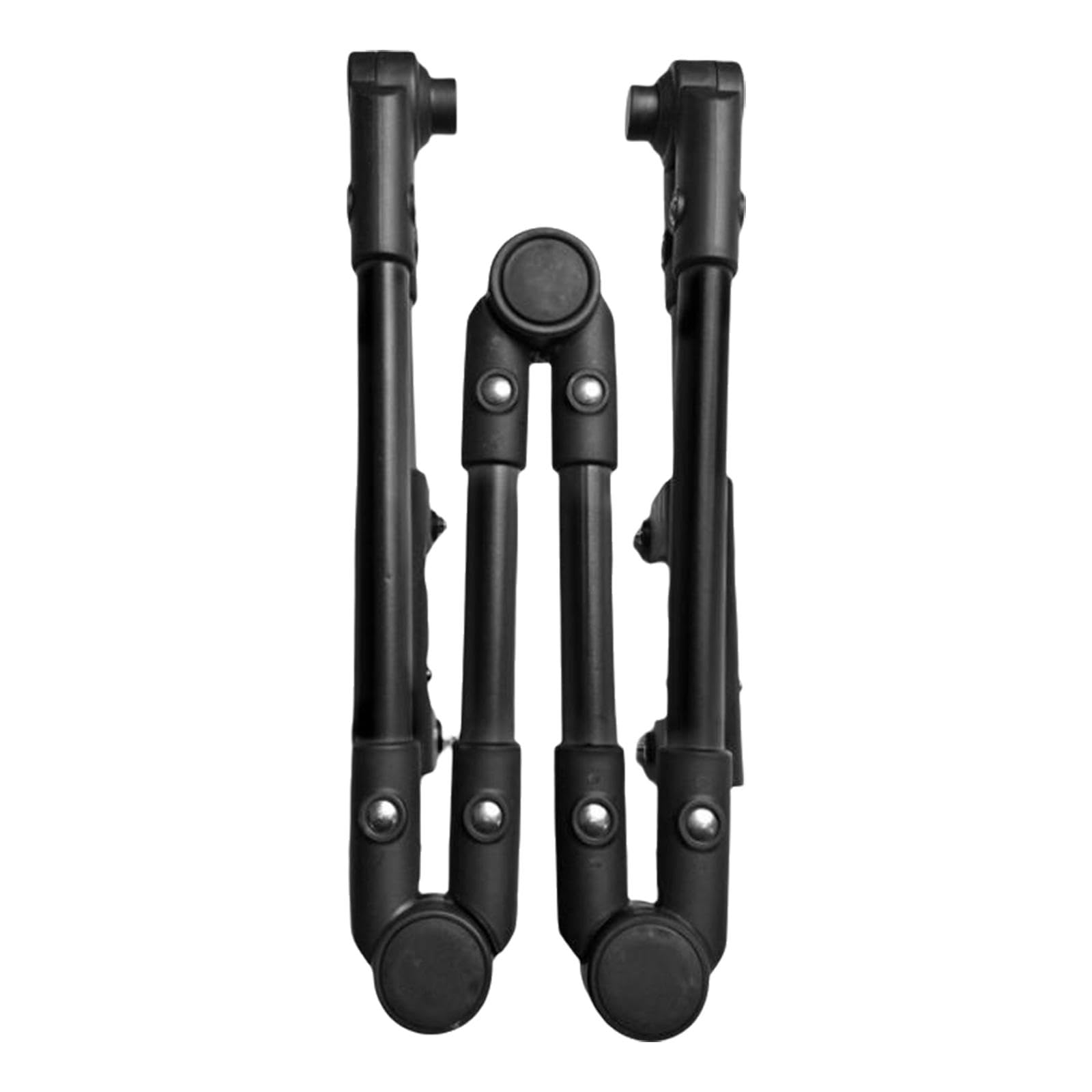 MagiDeal Poignée de Poussée Universel Pliable, Poignée de Chariot Utilitaire, Accessoires de Jardin, Barre de Traction Pliable, pour Poussette, Chariot de Transport, Noir