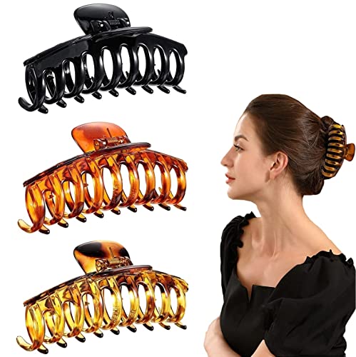 3 pinzas grandes para el pelo, 4,3 pulgadas Cover