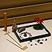 Mini Meditation Zen Garden Kit - Japanese Tabletop Rock Sand Chakra Buddha Garden Home Office Desk Decor Gifts for Father Mother Birthday - Sandbox w/Rake Tool Accessories