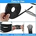 Tatuo 65.6 ft Expandable Braided Cable Sleeve Multi Size Braided Wire Sleeve with 120 Pcs Heat Shrink Tubing for Television Audio Computer Cables Video Pets, 1/4 in, 2/5 in, 1/2 in, 3/4 in(Black)