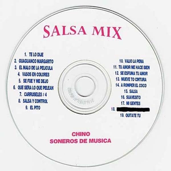 Mezcla de salsa Chino Soneros de Música Latín Aceptable
