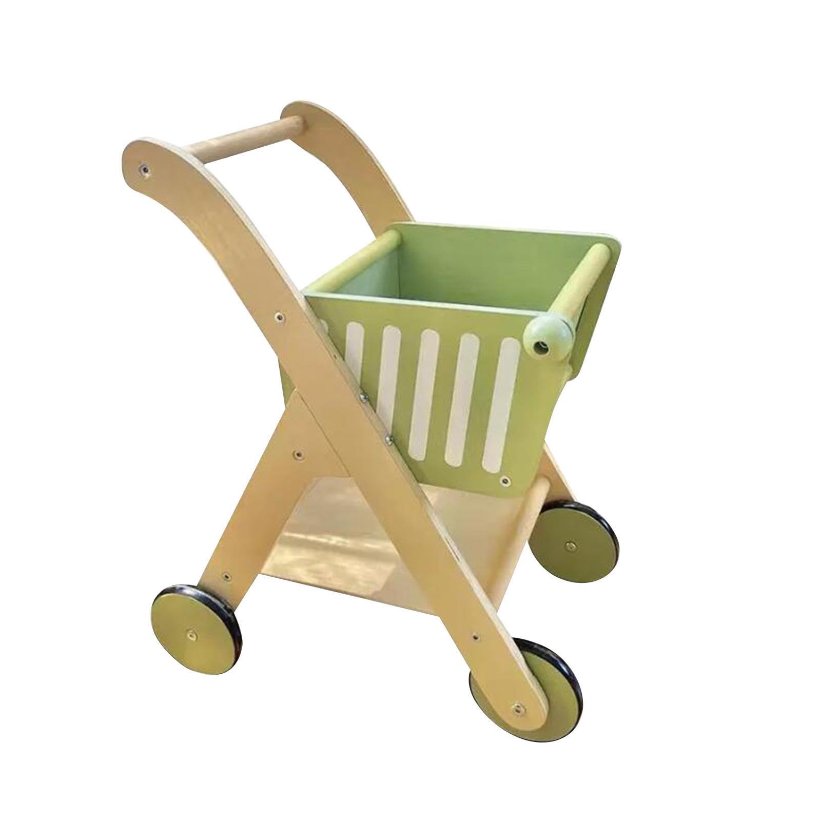 Einkaufswagen aus Holz, Spielzeug für Kinder, Spielhaus, wunderschönes und einzigartiges Geschenkerlebnis, robuster und kreativer Aktivitätswagen,