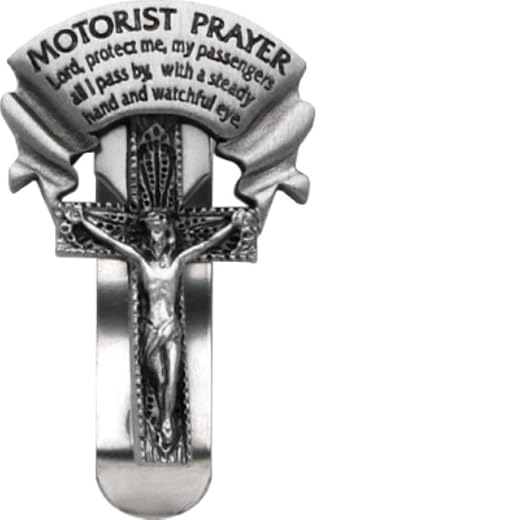 Cathedral Art (Abbey & CA Gift Auto Visor Clip, Motorist Prayer, Multi-Colored
