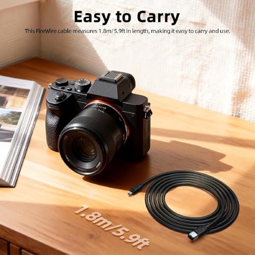 Cable iLink de 4 a 6 pines IEEE 1394 con conectores estables para Canon GL1 GL2 5