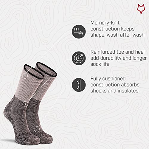 Fox River Wool Thermal Socks for Men Heavyweight Men’s Crew Socks Thermalined for Cold Weather Performance (2 Pack)3