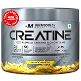 Bigmuscles Nutrition Creatine [155g, 50 Servings]|Mango Martini | Micronized Creatine Monohydrate To Support Lean Muscle Repair & Recovery|Increase Strength&Athletic Performance,Powder, 1 count