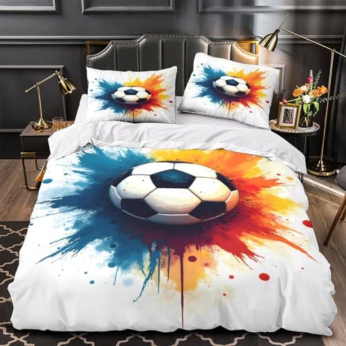 Parure de lit foot 3D hypoallergénique en microfibre douce - 2