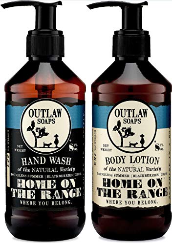 Outlaw Home on the Range Natural Hand Wash and Lotion Set: The smell of peace