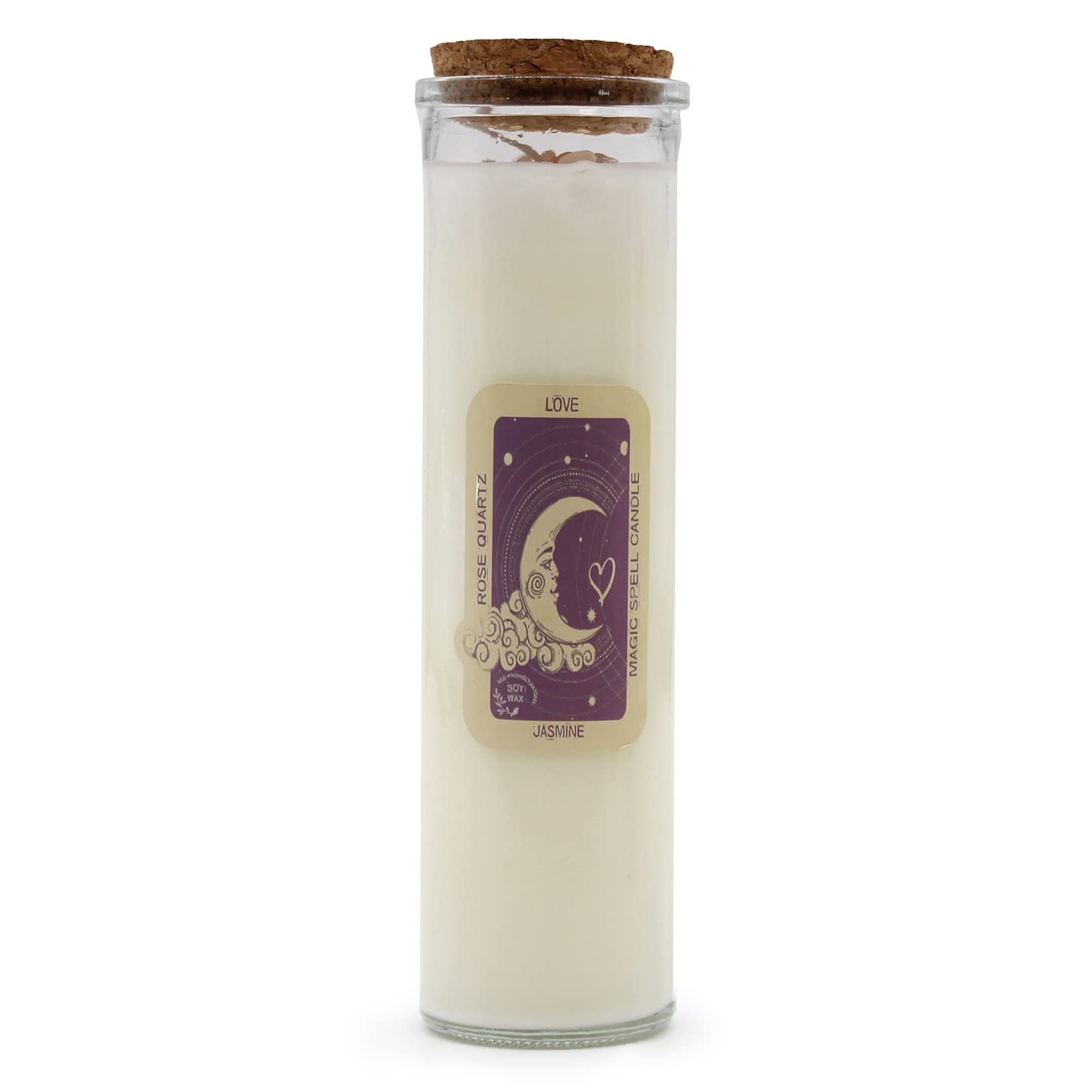 Magic Spell Candle with Crystals - Love