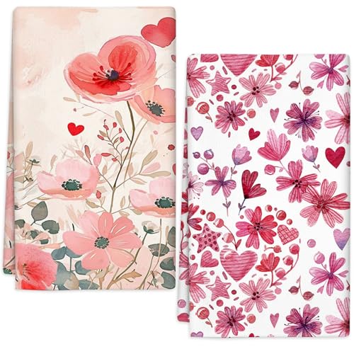 Zeptrix Kitchen Towels Valentines Day Kitchen...