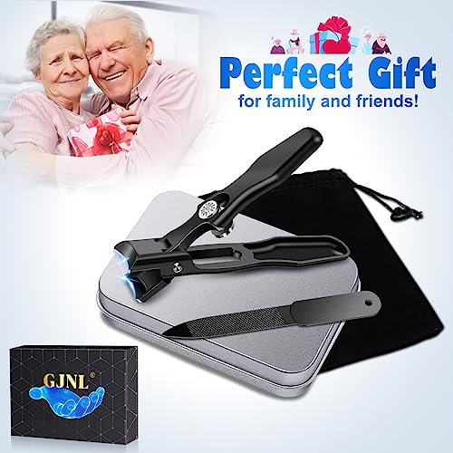 Wide Open Toenail Clippers For Seniors Thick Nails-No Splash Nail Clippers For Men-Heavy Duty Toe Nail Clippers For Women With Nail File-Fingernail Clipper With Catcher-Good Looking #TOP6