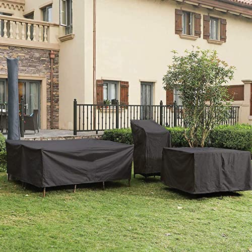Housse salon de jardin extérieur imperméable 250x250 bâche anti-UV - 8