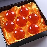 Doanpusi 35MM Acrylic Resin Glass Ball Collectible Crystal Ball Yellow Balls Transparent Play Balls with Gift Box