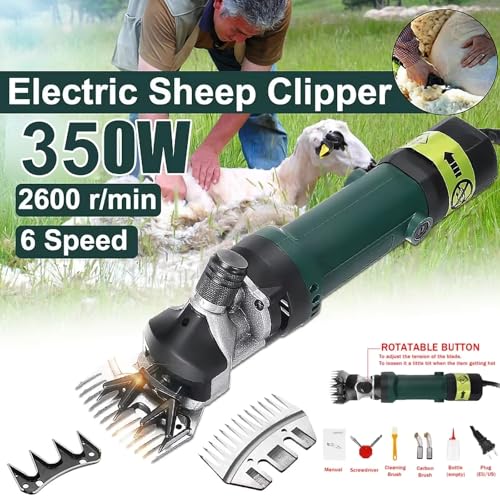 Tondeuse électrique pour moutons 13 dents avec 6 vitesses réglables - 2