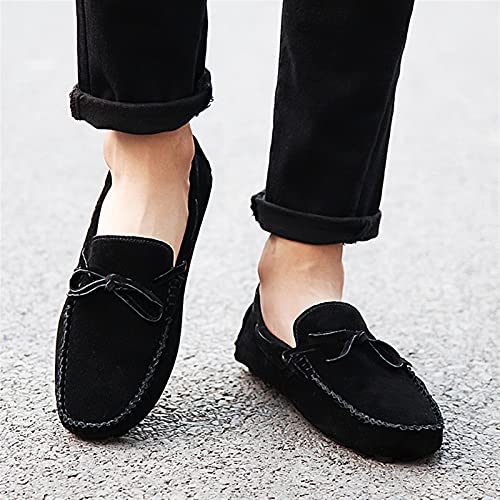 Men's Loafers Genuine Leather Stitching Details Deck Shoes 1-Eye Slip Resistant Flat Heel Flexible Lightweight Wedding Slip-on3
