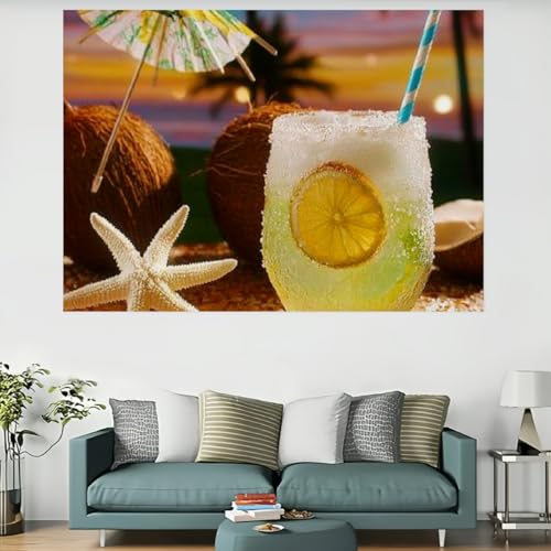 Tapisserie Starfish Coconut Drink pour créer un havre de paix et de souvenirs estivaux chez soi