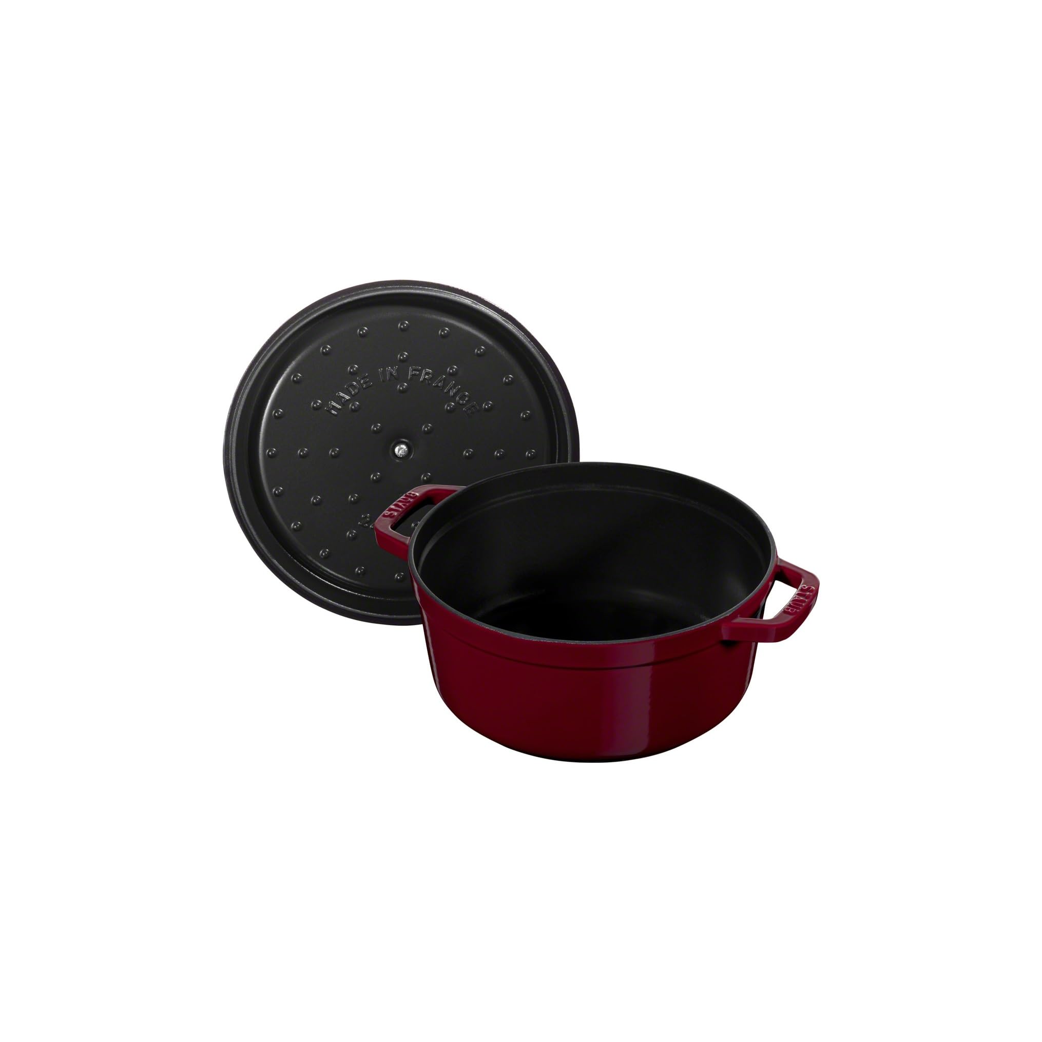 STAUB Cocotte en Fonte, Ronde, 24 cm, 3,8 L, Bordeaux