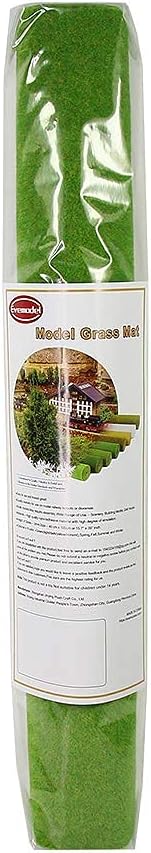 CP138 Artificial Model Grass Mat Trains Grass Green 40 x 100cm or 15.7"x 39"for Decoration Craft Scenery Model DIY