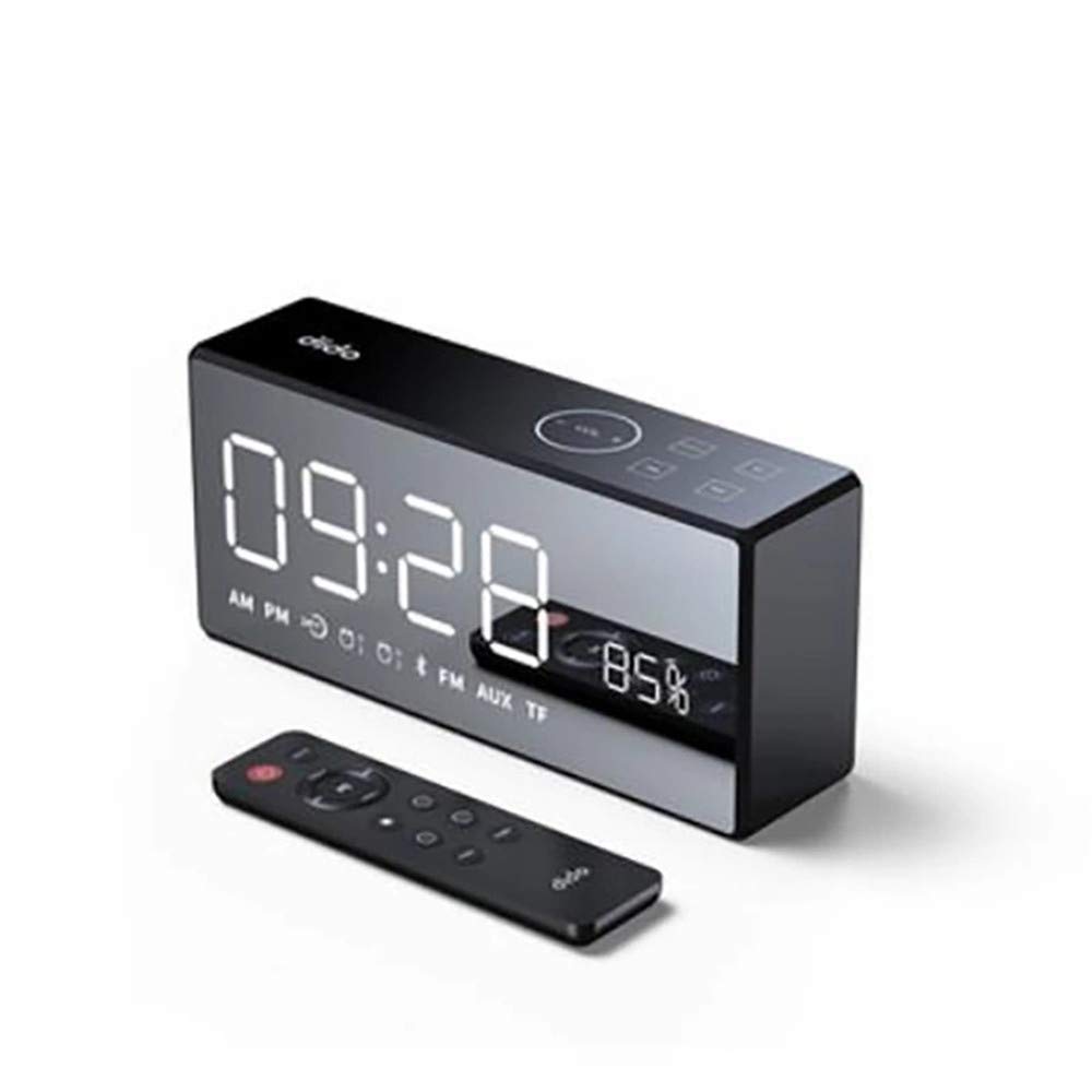 Radio-Réveil Bluetooth LED Tableau D'Affichage Numérique Radio Smart Mini Haut-Parleur Subwoofer Stéréo Et Télécommande, 18cm