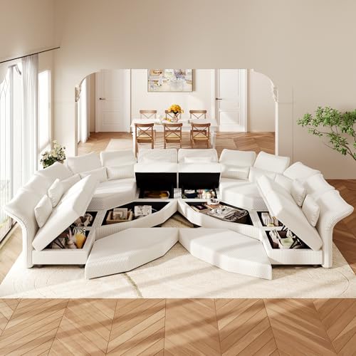 Luxury Sectional Sofa with Recliners