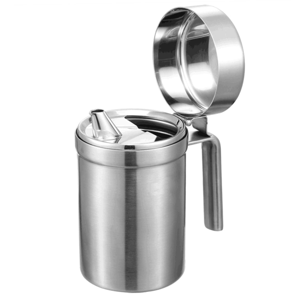 SOLUSTRE Botella Dispensadora de Aceite Acero Inoxidable para Cocinar Vinagrera Práctica Aceitera Multifunción para Restaurantes y Barbacoas