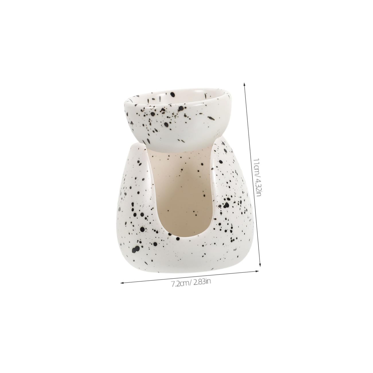 Zerodeko 2piezas Quemador de Aroma de Cerámica Difusor de Aceites Esenciales para Dormitorio Sala de Estar Calentador de Cera para Ambiente Diseño Nórdico