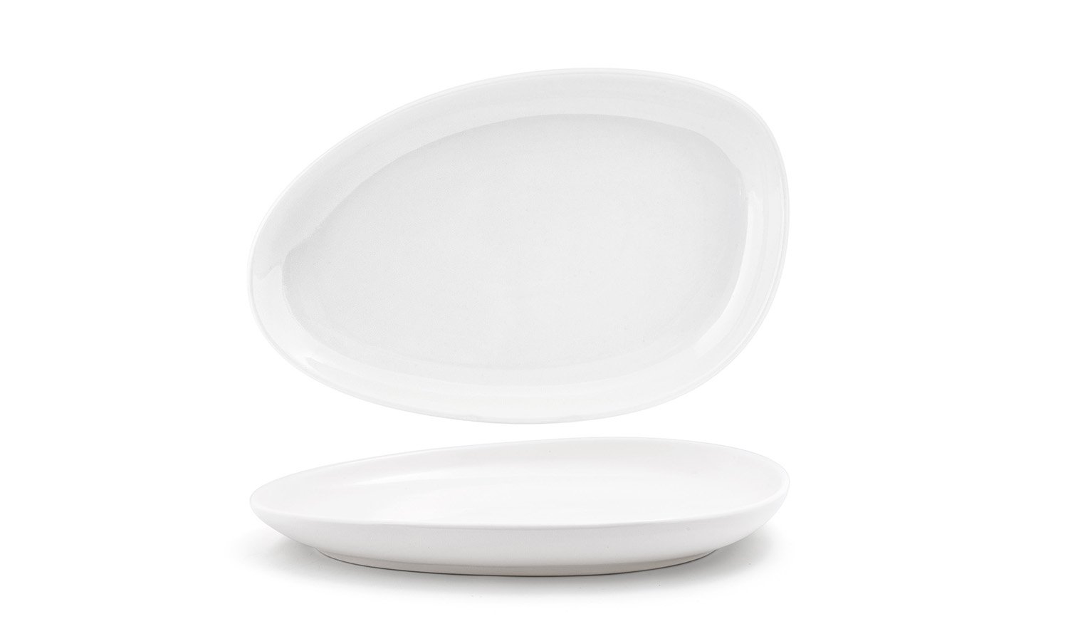 Plats de cuisson ovales blancs de 35,6 cm | Lot de 2 grands plats SPT056WHP20