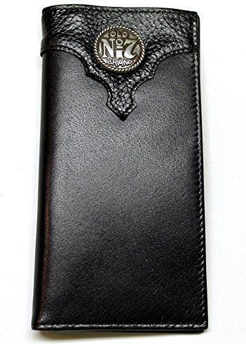 JD Men's Old No. 7 Collection Black Roper Wallet - Black