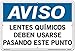 Vestil Notice SignSI-N-55-D-AC-130-S 55 18.5X12.5 Alum COMP .130 Chemical Goggles Must Be Worn Beyond This Point LENTES QU?MICOS DEBEN USARSE PASANDO ESTE Punto
