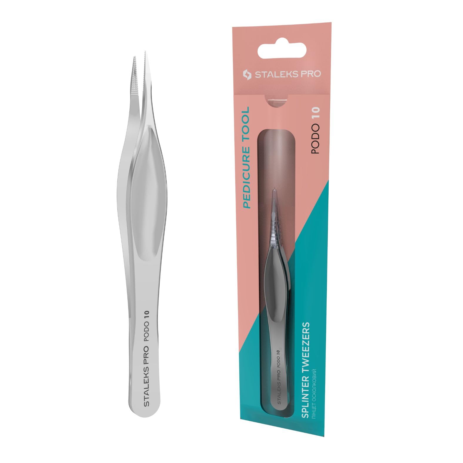STALEKS PRO PODO Ingrown Nail Removal Tweezer Stainless Steel Pedicure Podo TP-10