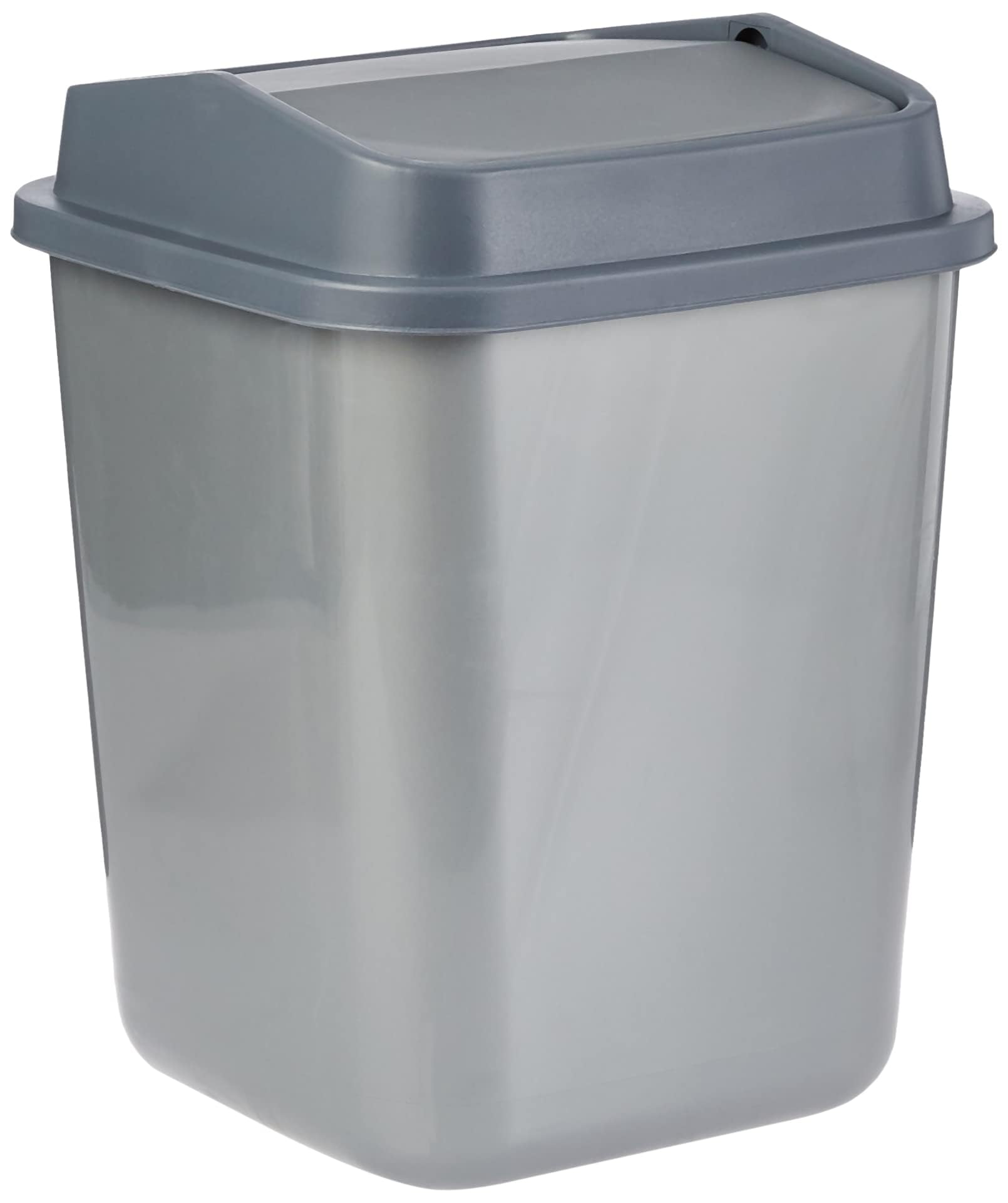 46L Swivel Waste Bin With Out Swing Lid, Pearl Grey